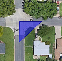 An aerial view of a neighborhood

Description automatically generated